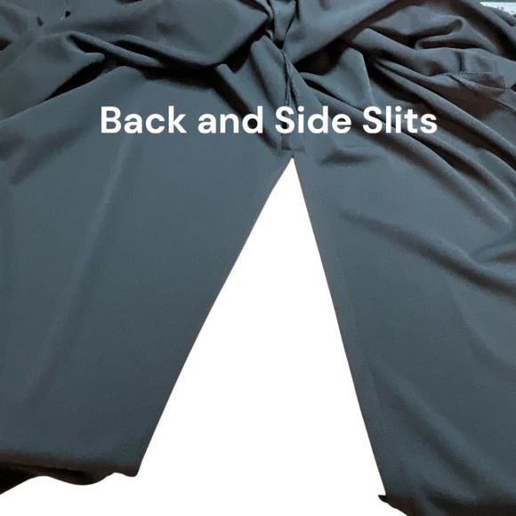 JW Black Maxi Length Shirt Dress / Long Line Blazer / Duster Sz L - Picture 7 of 10